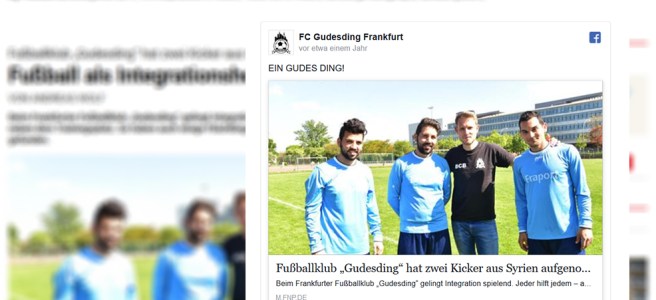 Screenshots FNP.de und Facebook.com/Gudesding, veröffentlicht in der FNP am 30.6.2016